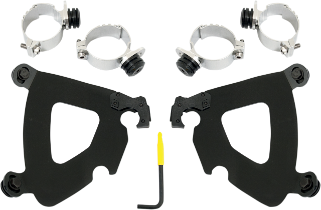 Memphis Shades Gauntlet Fairing & Black Mounts fits 06-17 Harley Davidson Dyna