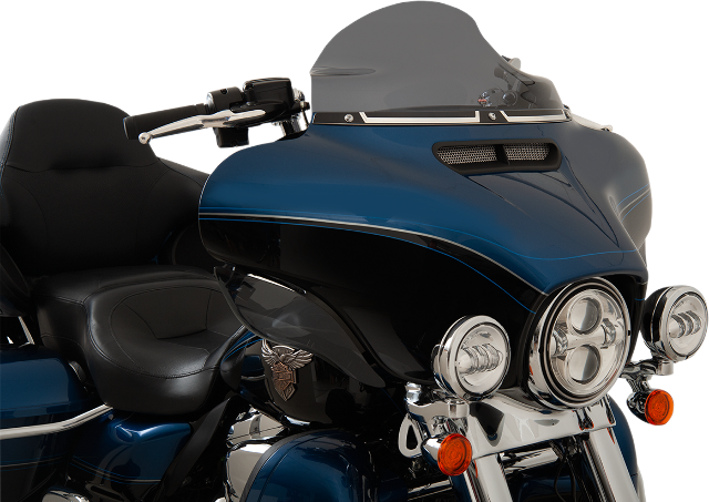 Klock Werks Black Chrome FLW Fairing Windshield Trim 2014-2023 Harley Touring