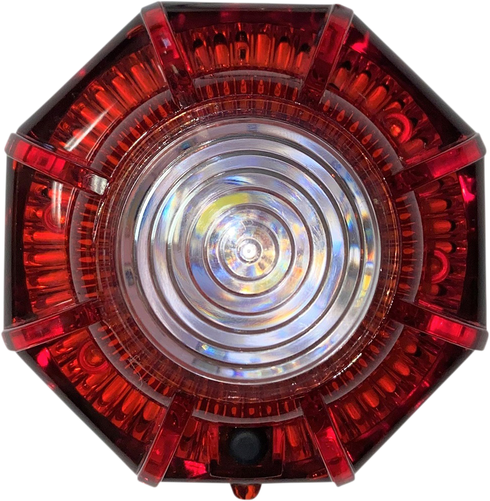 Custom Dynamics Universal Motorcycle ATV Red White LED Road Flare Safety Light
