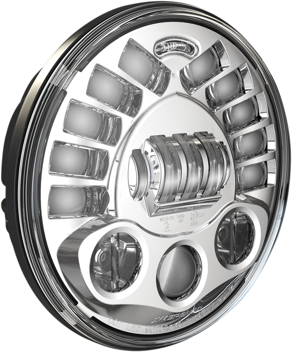 Custom Dynamics 7" Chrome Probeam Adaptive Pedestal Mount LED Headlight
