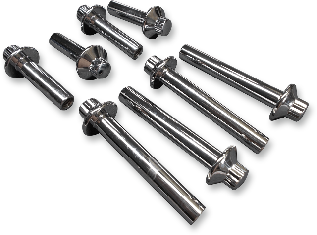 Colony 8 Pack Sliver Big Twin 12 Point Head Bolts fits 85-92 Harley Dyna