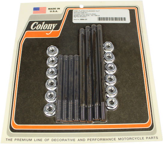 Colony Zinc Engine Motor Case Hardware Bolt Kit for 96-98 Harley EVO Big Twin