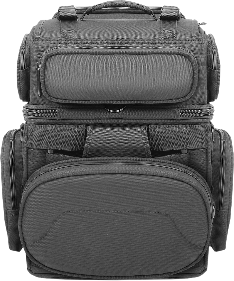 Saddlemen Black BR1800 Tactical Rear Sissy bar Bag Luggage for Harley Davidson