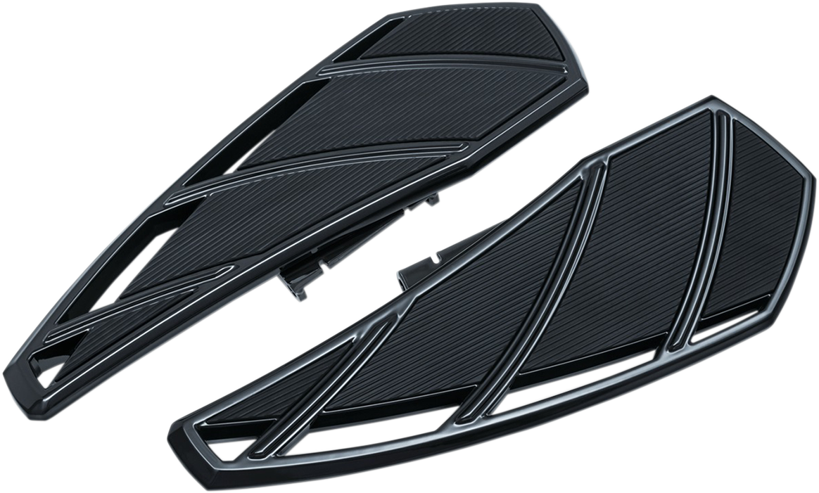 Kuryakyn 5795 Black Phantom Driver Floorboards for 2018-2021 Harley Softail