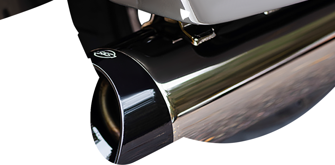 S&S MK45 Slip-on Lava Chrome 4.5" Mufflers for 2017-2024 Harley Touring 50 State