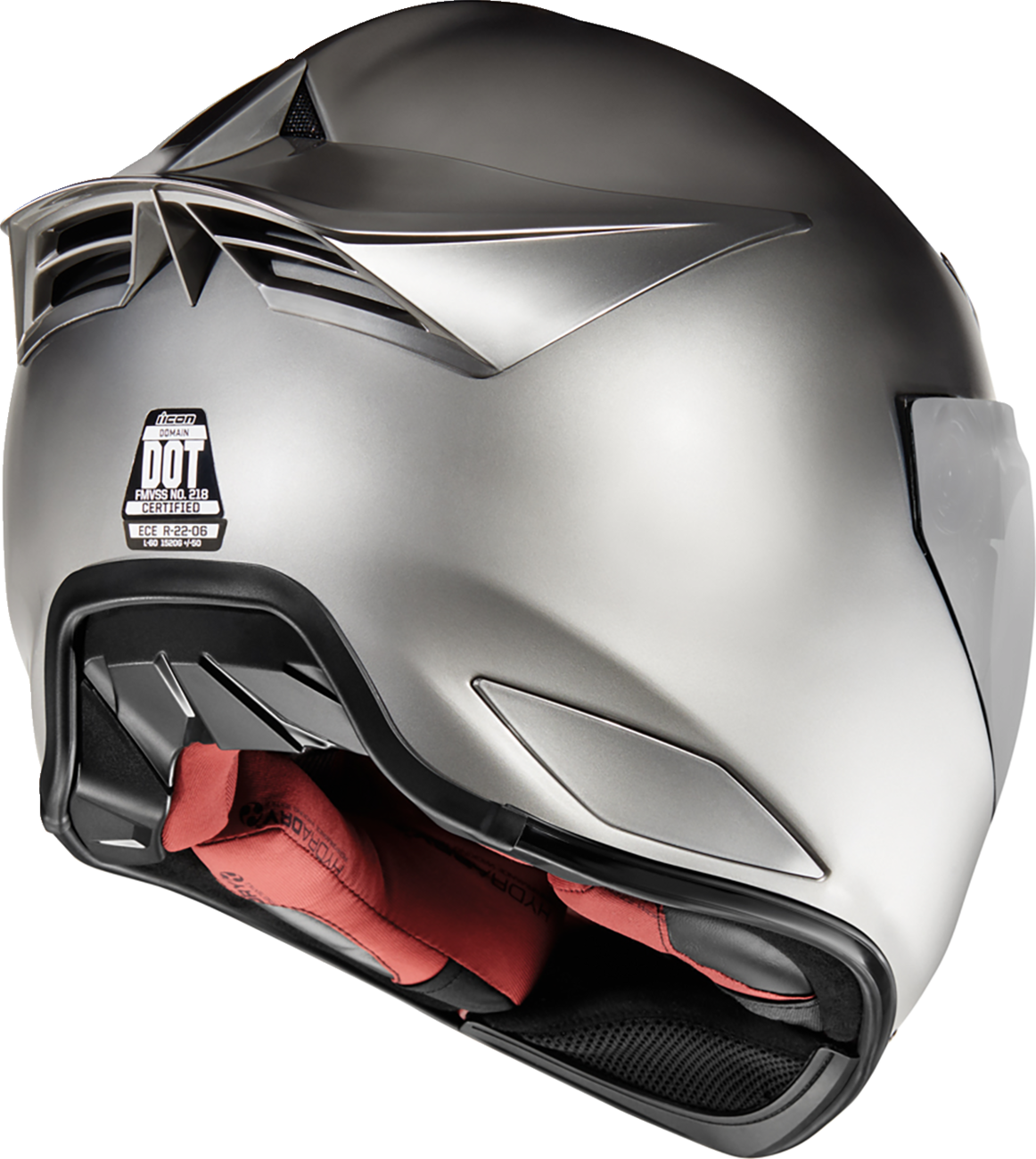 Icon Domain Cornelius Silver Unisex Adult Motorcycle Street Full Face Helmet