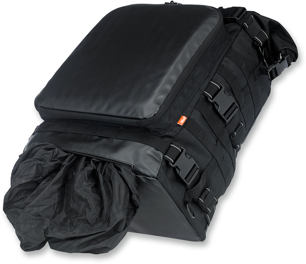 Biltwell Textile Black Exfil-80 Rear Motorcycle Rack Bag for Harley Davidson