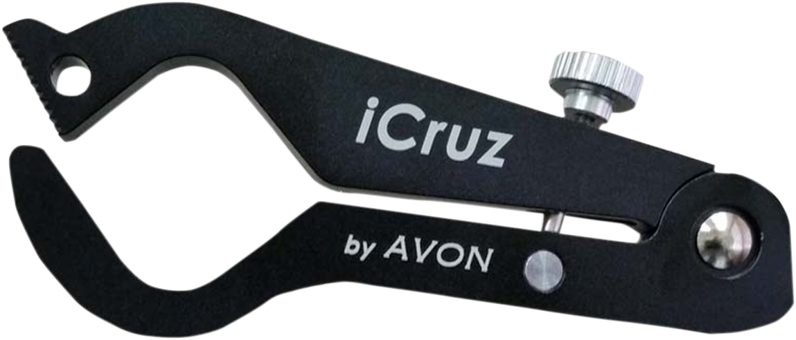 Avon iCruz Black Motorcycle Handlebar Grips Twist Throttle Lock for Harley