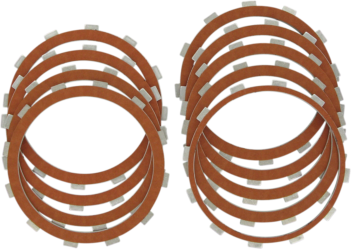 Drag Specialties Organic Clutch Friction Plate Kit for 1999-2017 Harley Twin Cam
