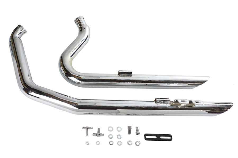 VTwin Wyatt Gatling Exhaust Drag Pipe Slash Shorty 1984-2006 Harley Softail FXST
