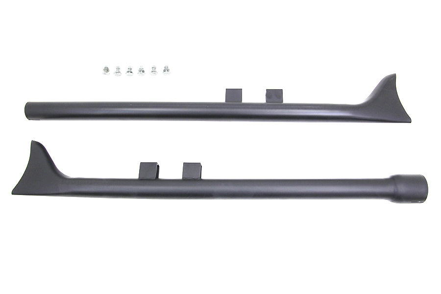 VTwin Black 36" Straight Fishtail Exhaust Muffler Set 2017-2020 Harley Touring