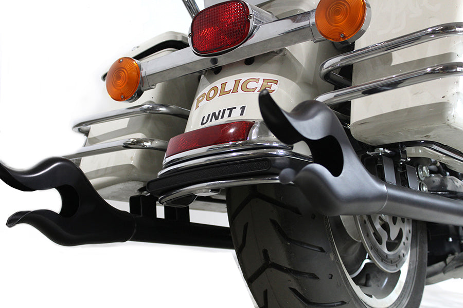 VTwin 36" Flame Motorcycle Exhaust Muffler Set 1995-2016 Harley Touring FLT