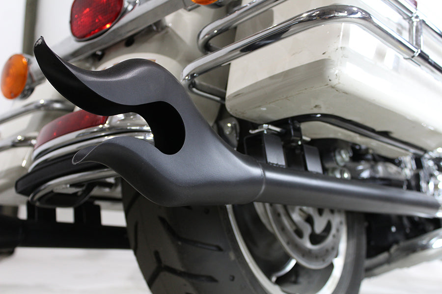 VTwin 36" Flame Motorcycle Exhaust Muffler Set 1995-2016 Harley Touring FLT