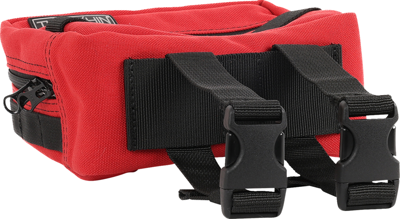Thrashin Supply Red Motorcycle Handlebar Storage Bag Harley Davidson THB-0015