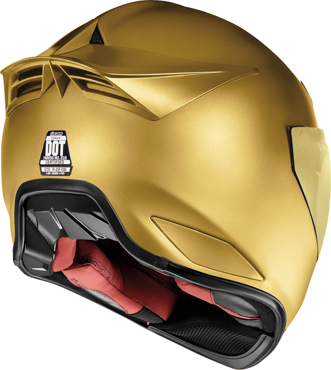 Icon Domain Cornelius Gold Unisex Adult Motorcycle Riding Full Face Helmet