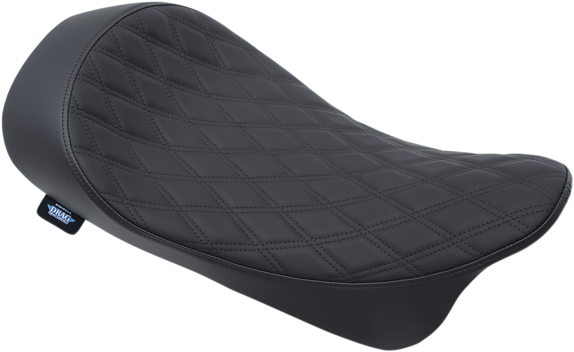 Drag Specialties Low Profile Diamond Solo Seat fits 2008-2024 Harley Touring