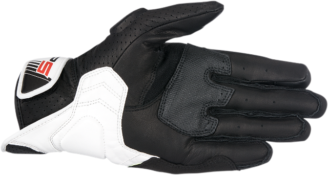 Alpinestars Mens Pair Black Red White SP5 Motorcycle Riding Street Racing Gloves