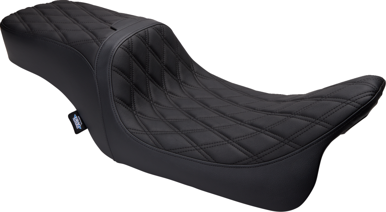 Drag Specialties Predator II Diamond Stitch Seat fits 2008-2024 Harley Touring