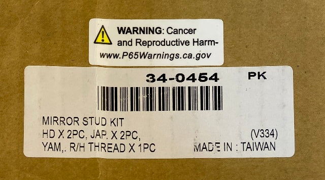 VTwin Wyatt Gatling Metric Motorcycle Mirror Stem Adapter Kit Honda Yamaha