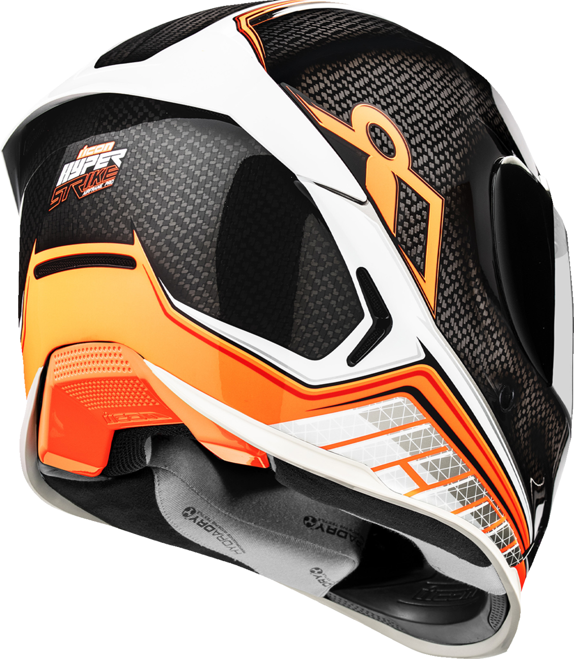 Icon Airframe Pro Red Hyperstrike Carbon Full Face Adult Motorcycle Helmet