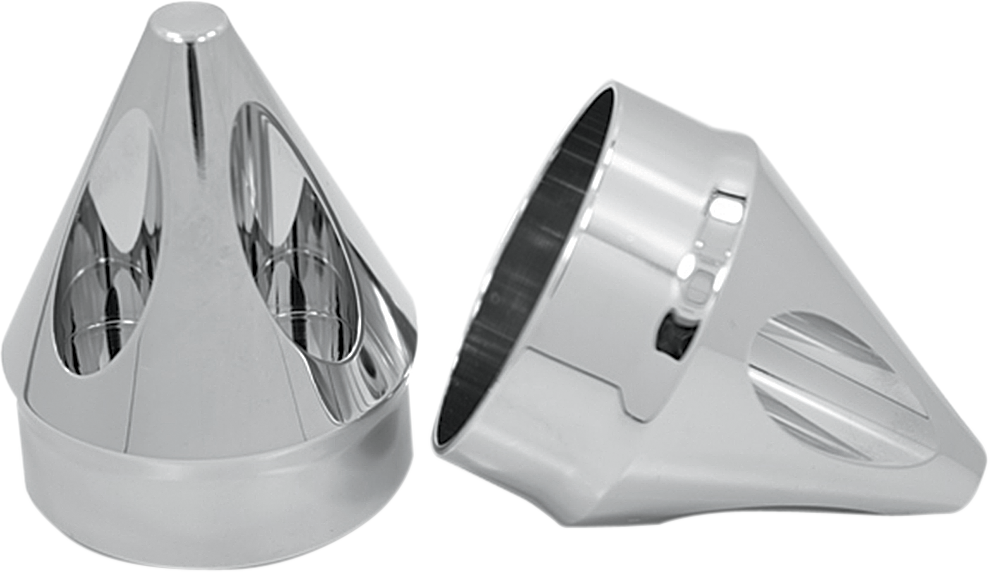Avon Spike 1" Front Axle Nut Covers 2007-2020 Harley Dyna Touring Softail FLHX
