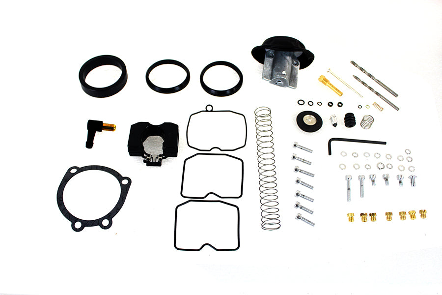 VTwin Gasket Keihin CV Carb Carburetor Upgrade Rebuild Kit f 1988-17 Harley Dyna