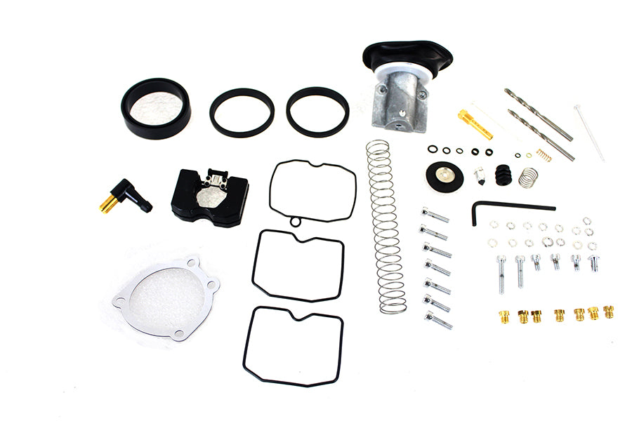 VTwin Gasket Keihin CV Carb Carburetor Upgrade Rebuild Kit f 1988-17 Harley Dyna