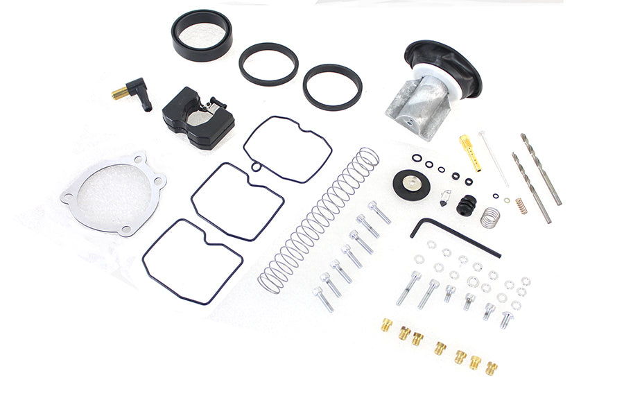 VTwin Gasket Keihin CV Carb Carburetor Upgrade Rebuild Kit f 1988-17 Harley Dyna