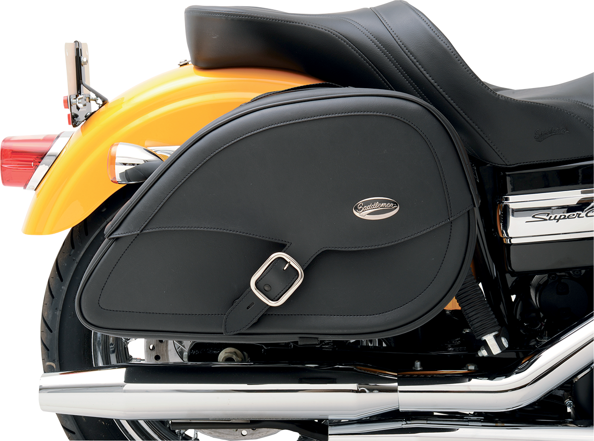 Saddlemen Drifter Teardrop Leather Motorcycle Saddlebags 1996-2017 Harley DYNA