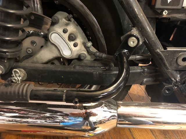 Rick Doss Black Saddlebag Guard Eliminator Brackets for 1997-2008 Harley Touring