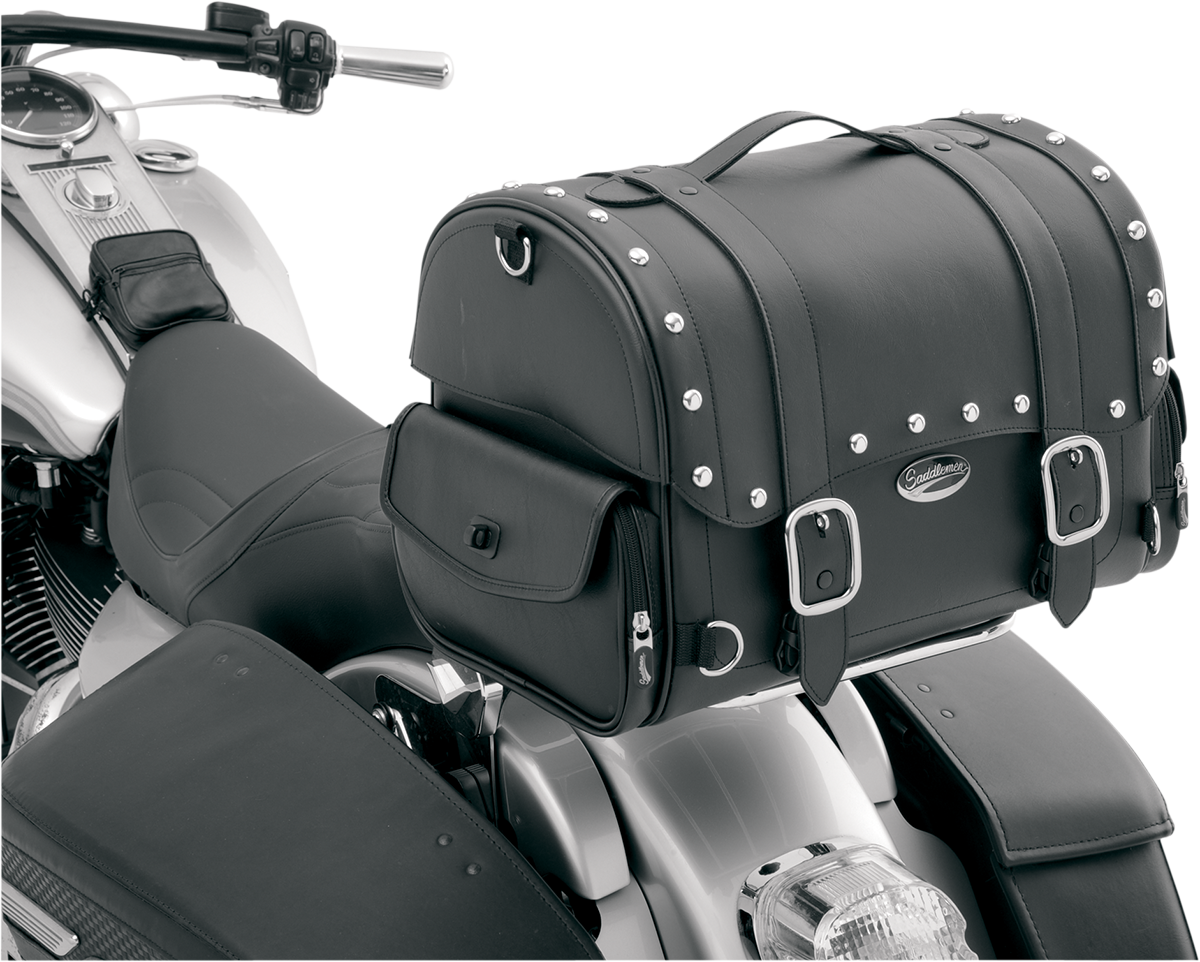 Saddlemen EX2200S Desperado Studded Express Motorcycle Tail Sissy Bar Trunk Bag