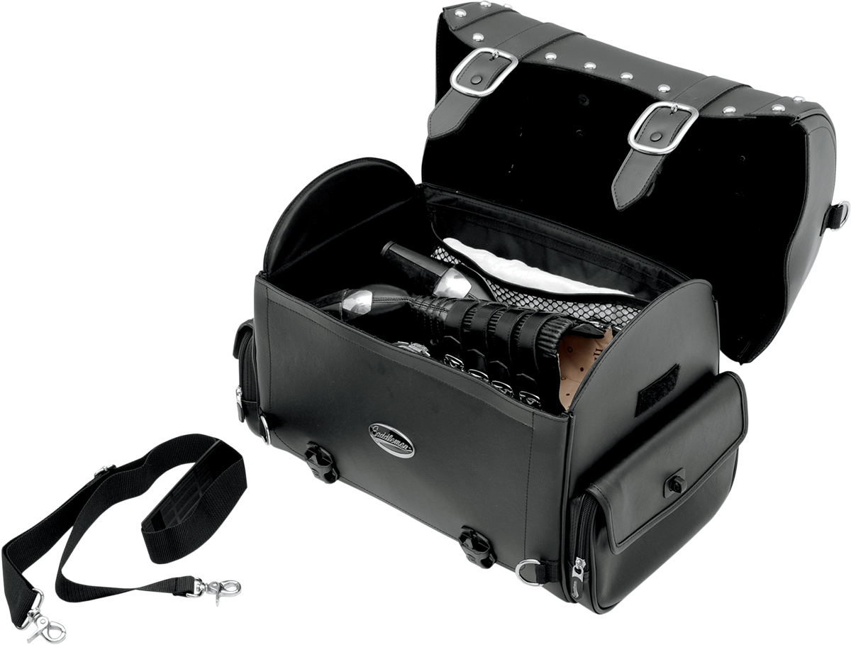 Saddlemen EX2200S Desperado Studded Express Motorcycle Tail Sissy Bar Trunk Bag
