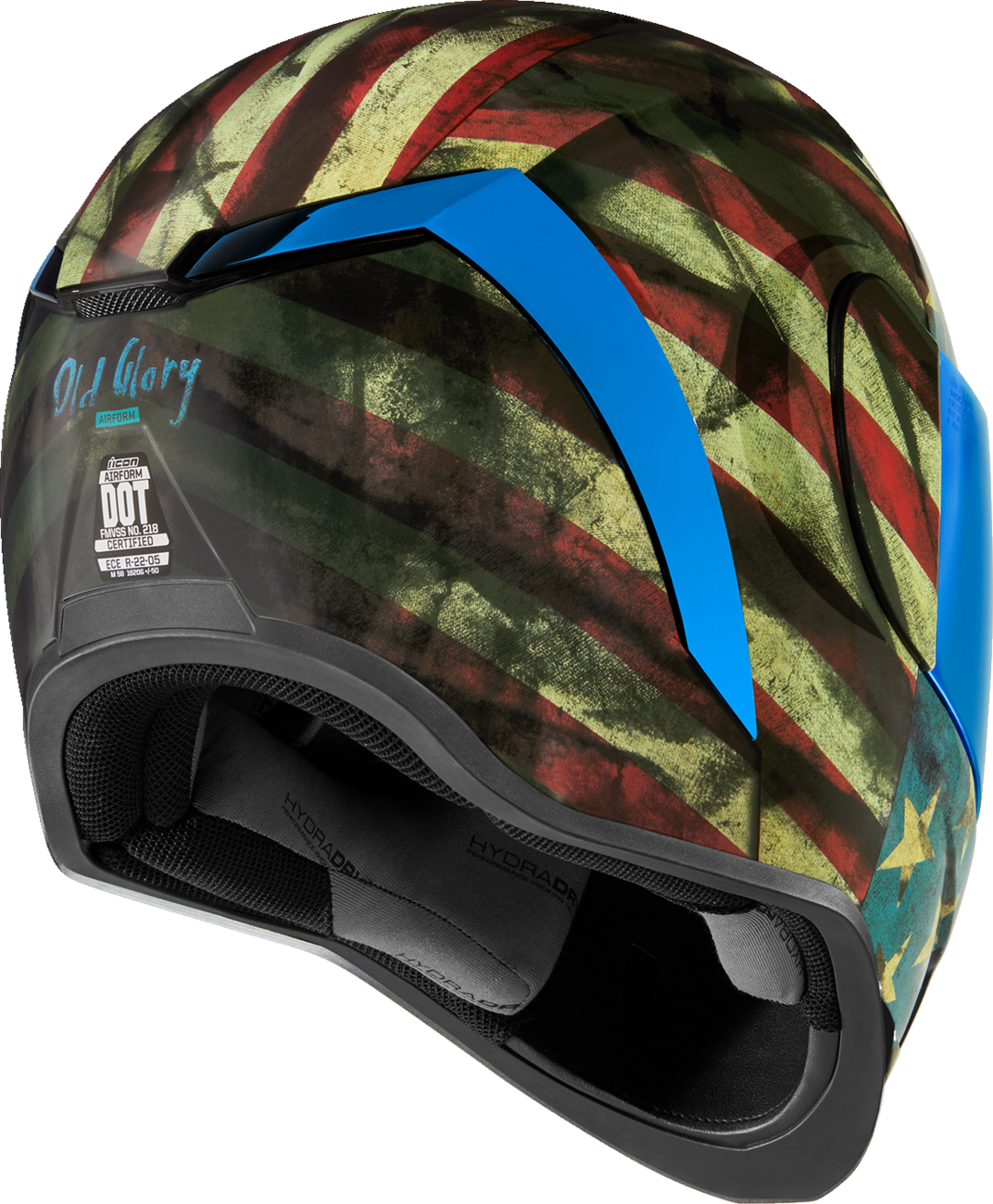 Icon Airform Old Glory Unisex Adult Street Riding Motorcycle Full Face Helmet