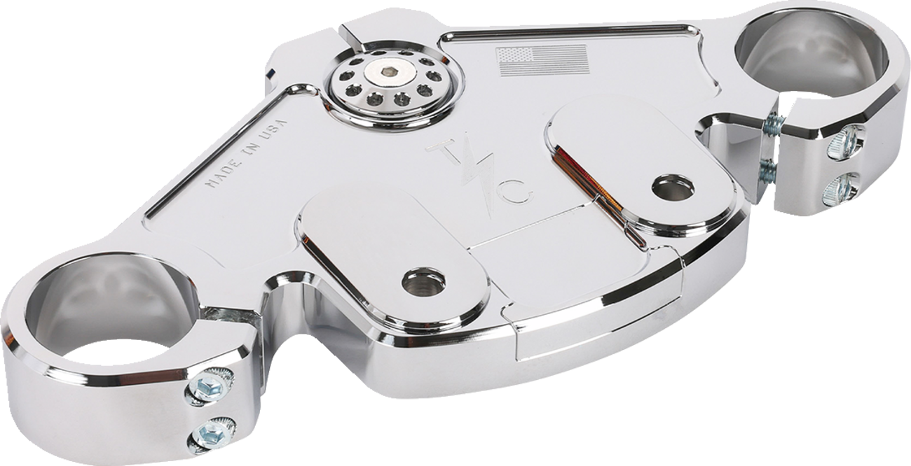 Thrashin Supply Chrome Top Triple Tree for 2024 Harley Road Glide TSC-2921-3