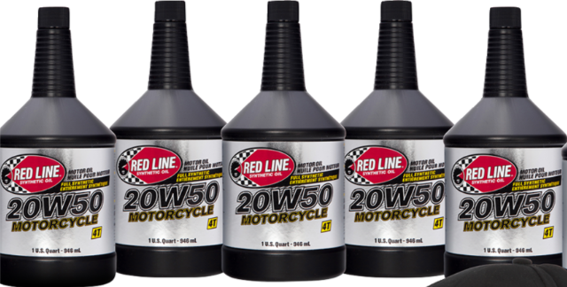 Red Line Synthetic 20W-50 Engine Primary Transmission Oil Change Kit for Harley