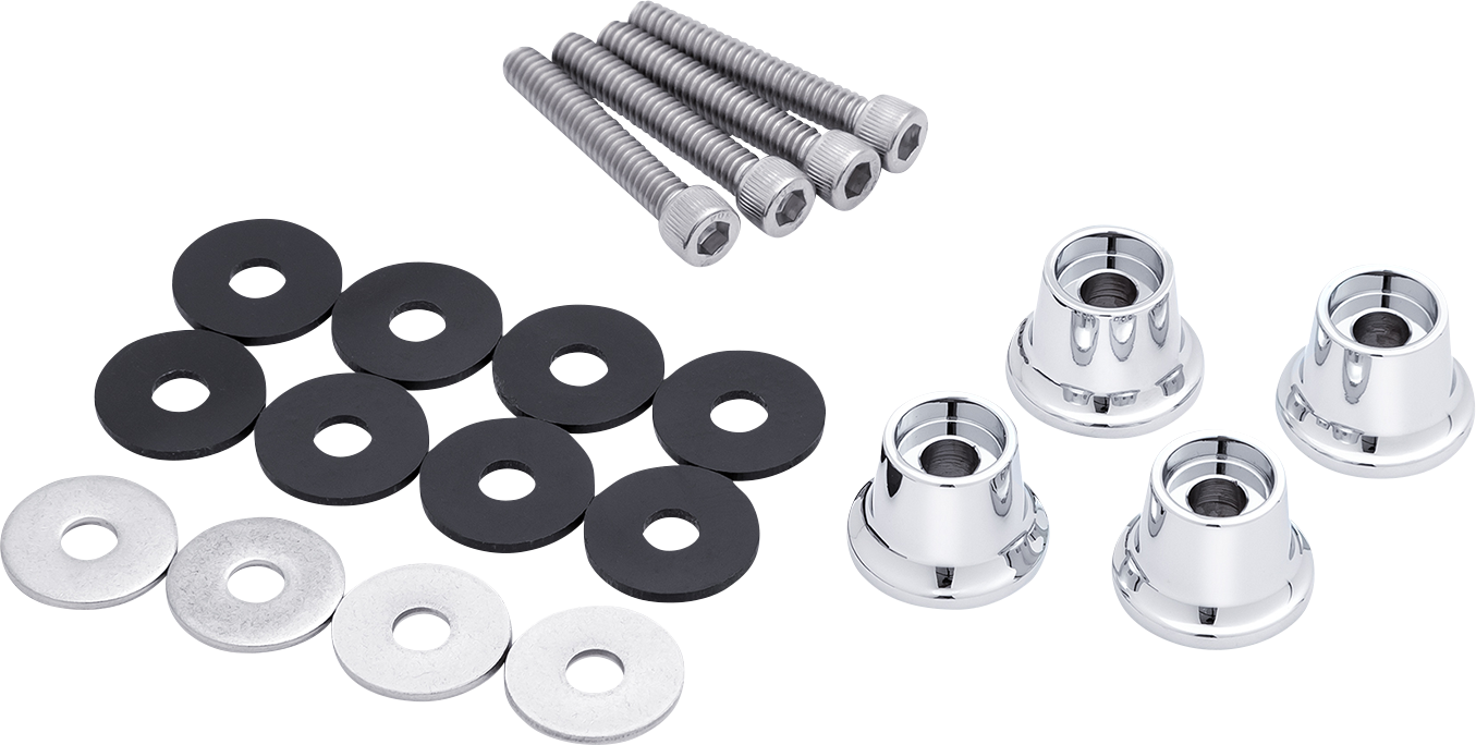 Ciro Chrome 1/2" Luggage Tour Rack Lift Kit fits Harley Davidson Motorcycles