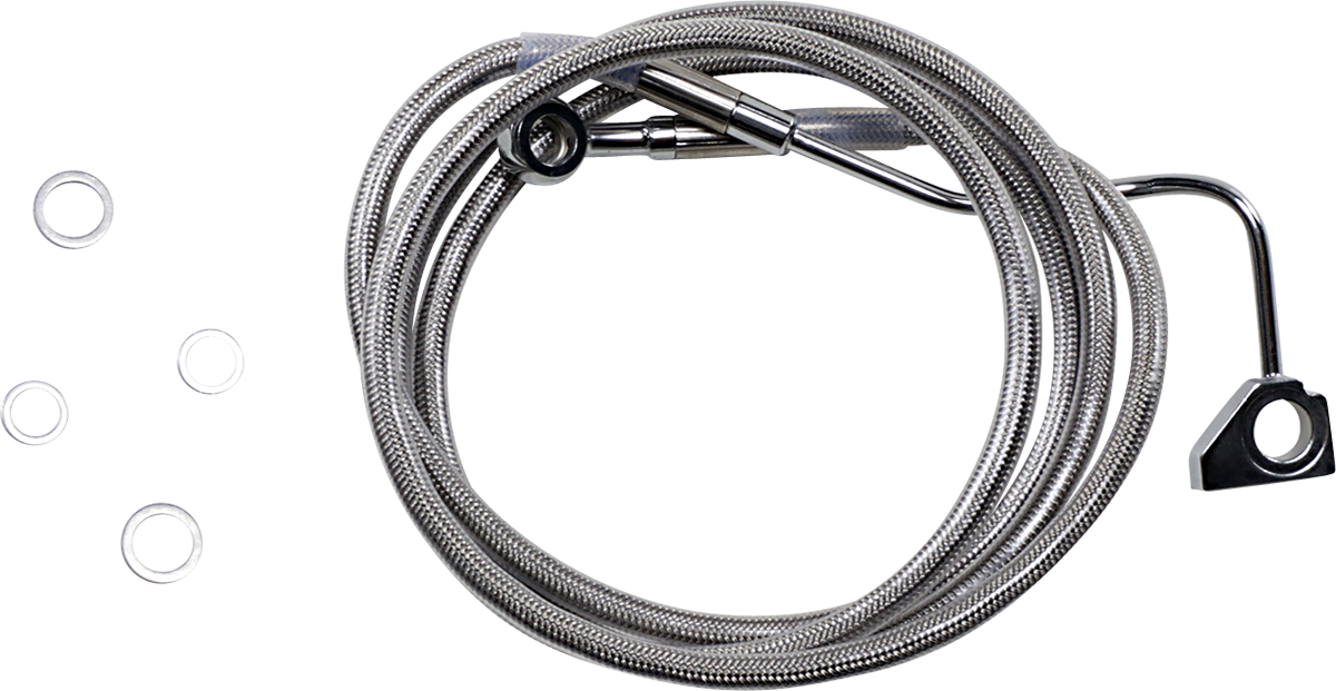 Drag Specialties Stainless Steel Upper +10 ABS Brake Line 2014-22 Harley Touring