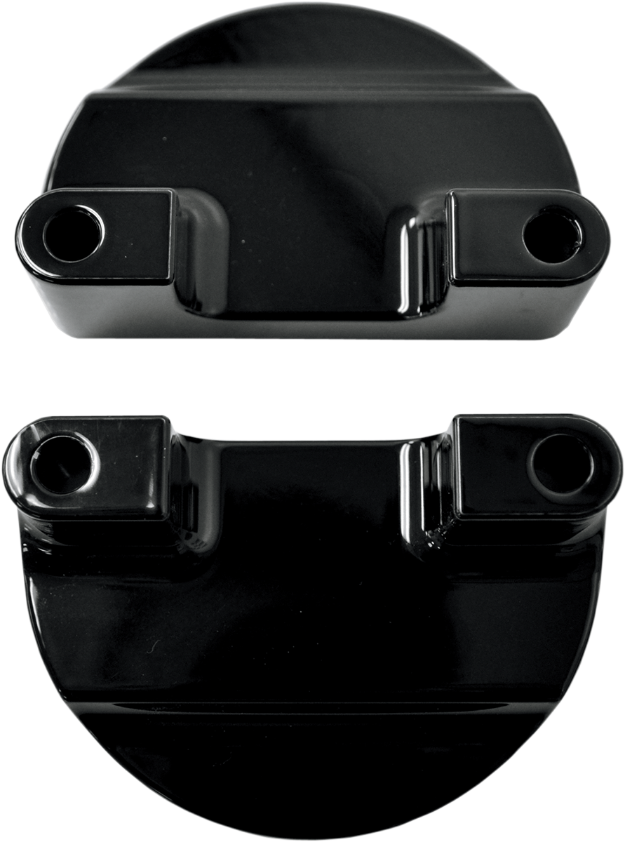 Drag Specialties Black Front Fender Adapters 80-13 Harley Touring FLHR FLHX FLHT