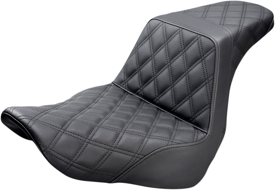 Saddlemen Step-Up Lattice Stich Gel Seat for 2018-2025 Harley Softail FXLR FLSB