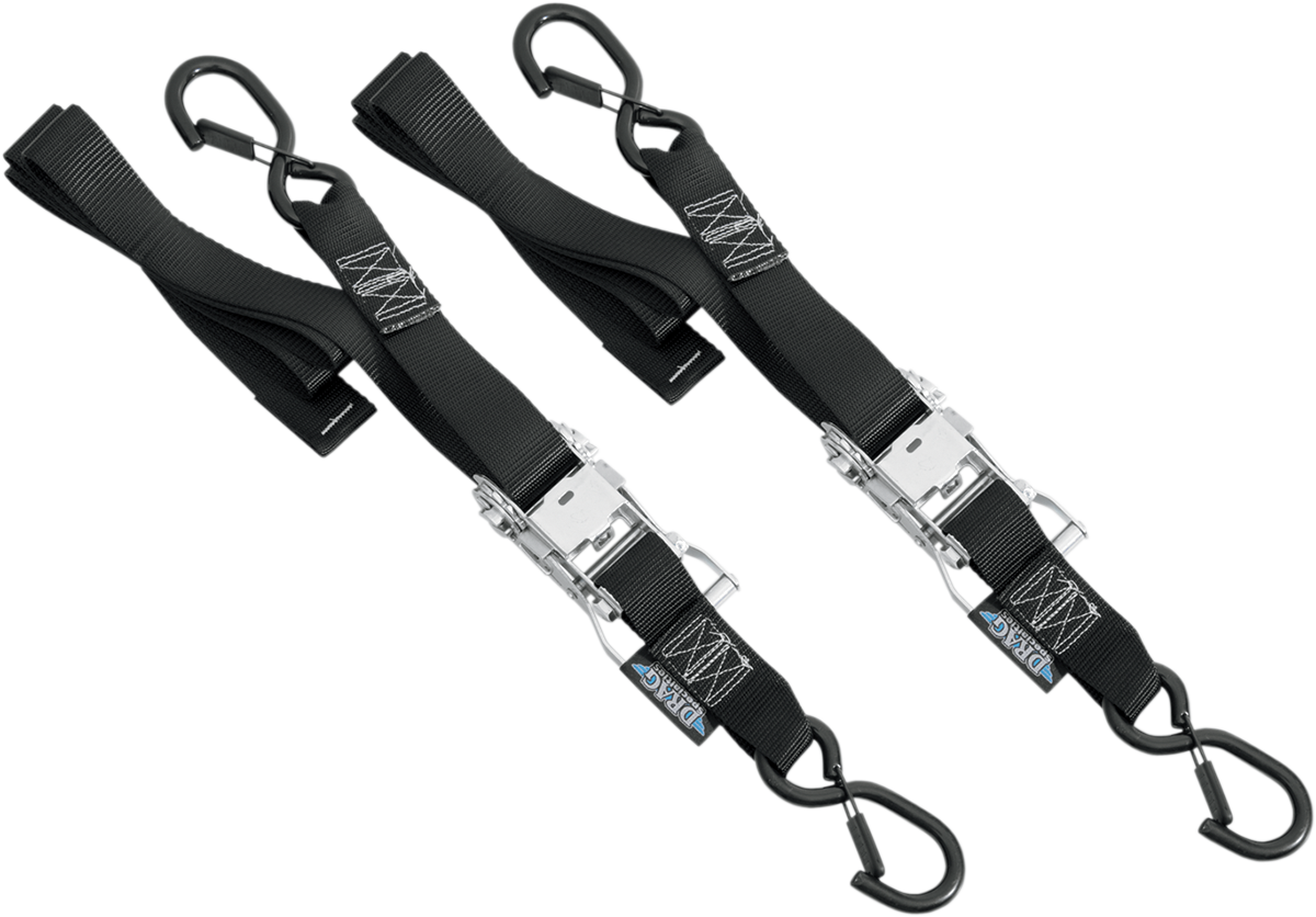 Drag Specialties 1.5" x 6' Universal Motorcycle Trailer Ratchet Tie Down Straps