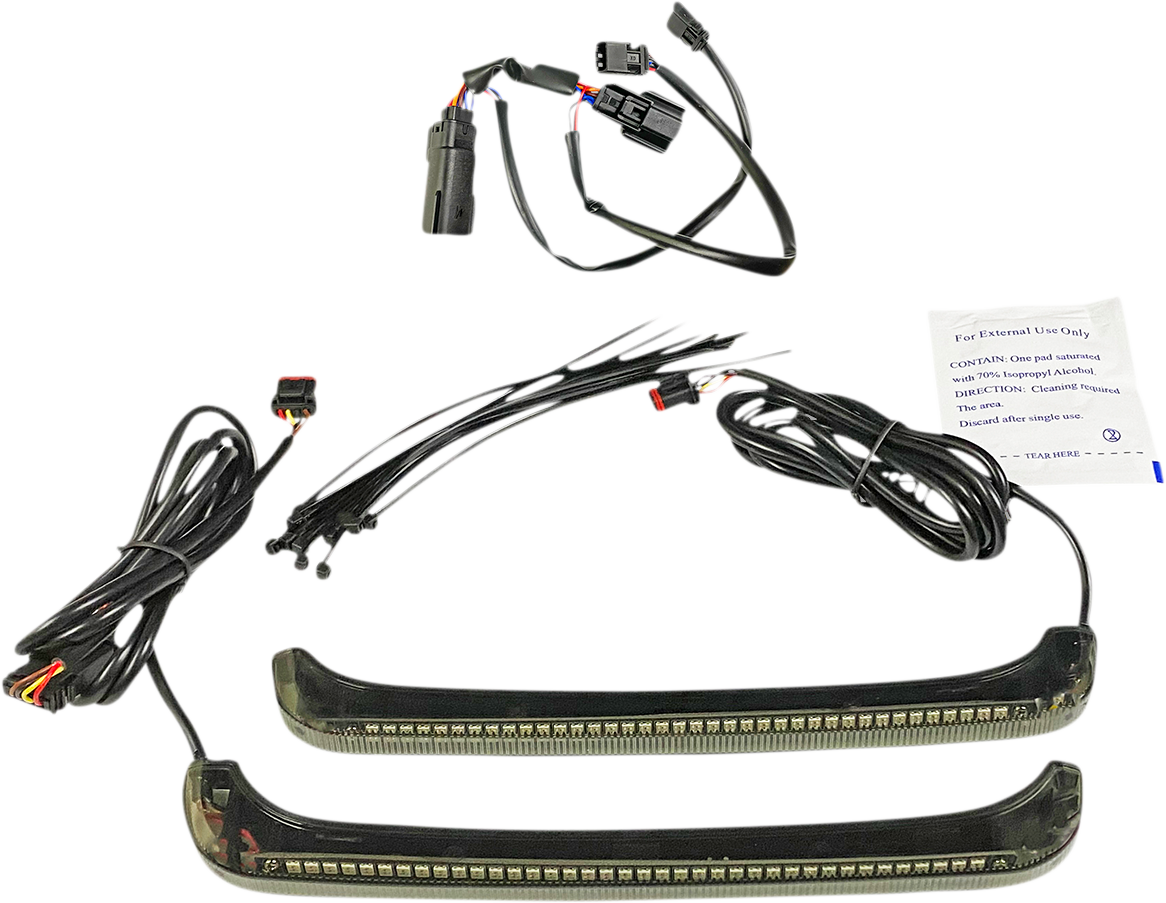 Custom Dynamics LED Sequential Rear Saddlebag Lid Lights 2014-23 Harley Touring