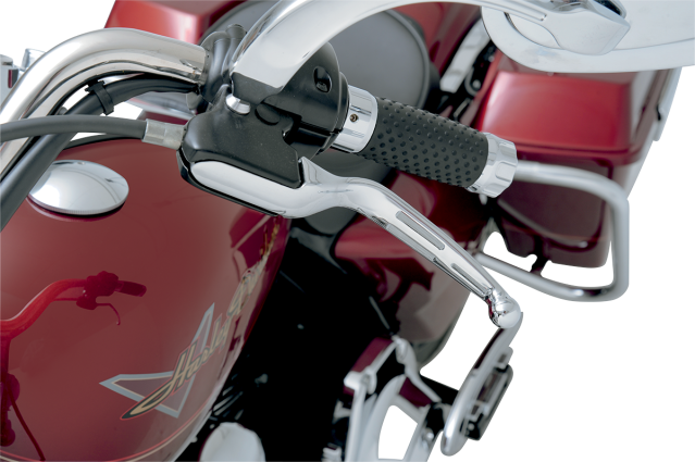 Drag Specialties Chrome Slotted Clutch & Brake Levers 2008-2013 Harley Touring