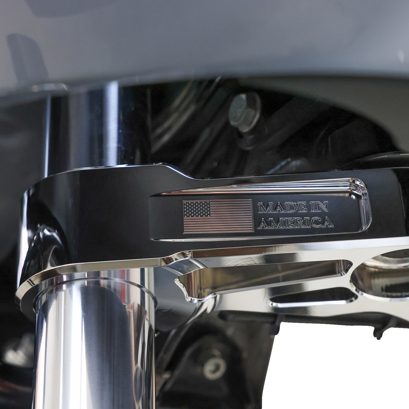 Thrashin Supply Chrome Bottom Triple Tree fits 2024 Harley Road Glide FLTRX