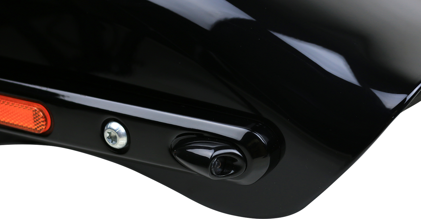 Kodlin 3-1 Black Mini Fender Strut Indicator Lights for 2018-24 Harley Softail