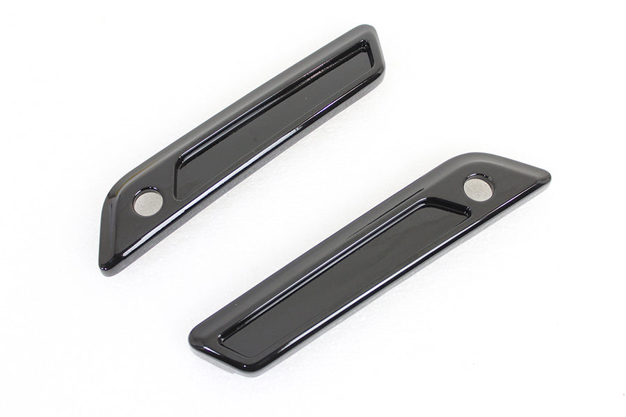 VTwin Wyatt Gatling Rear Saddlebag Latch Hinge Covers 2014-2023 Harley Touring FLT