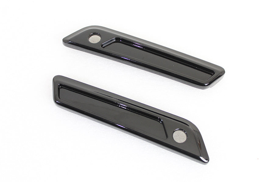 VTwin Wyatt Gatling Rear Saddlebag Latch Hinge Covers 2014-2023 Harley Touring FLT