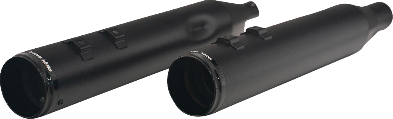 Khrome Werks 4" HP-Plus Black Slip On Mufflers fits 1995-2016 Harley Touring