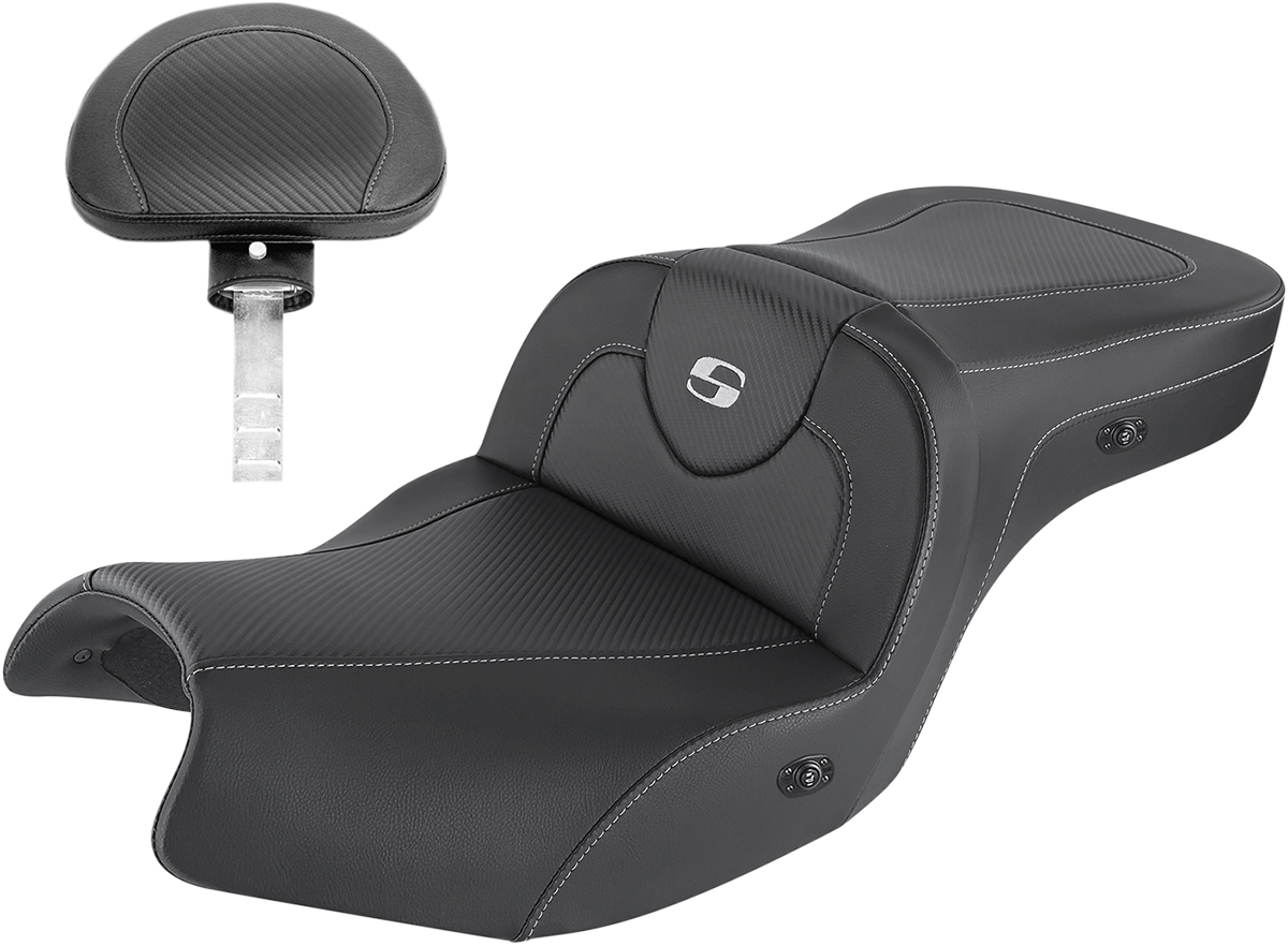 Saddlemen Road Sofa Heated w/ Backrest Gel Seat for 2020-2023 Indian Challenger