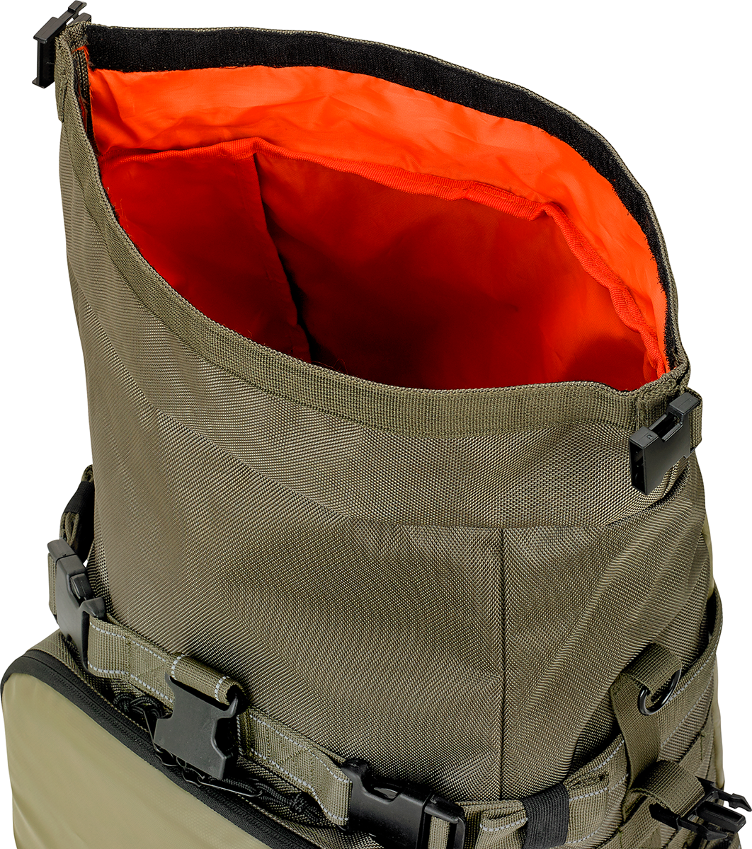 Biltwell Textile Green Exfil-80 Rear Motorcycle Rack Bag for Harley Davidson