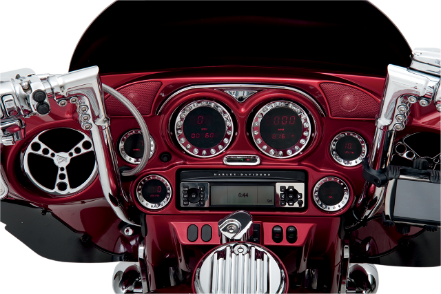 Hogtunes Hogpod Fiaring Dash Trim Tweeter Speaker Pod for 1998-13 Harley Touring